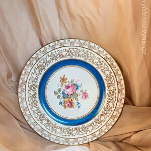 Floral China Platter Plate
